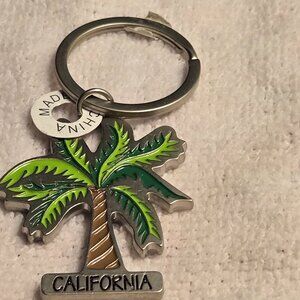 California Palm Tree Keychain